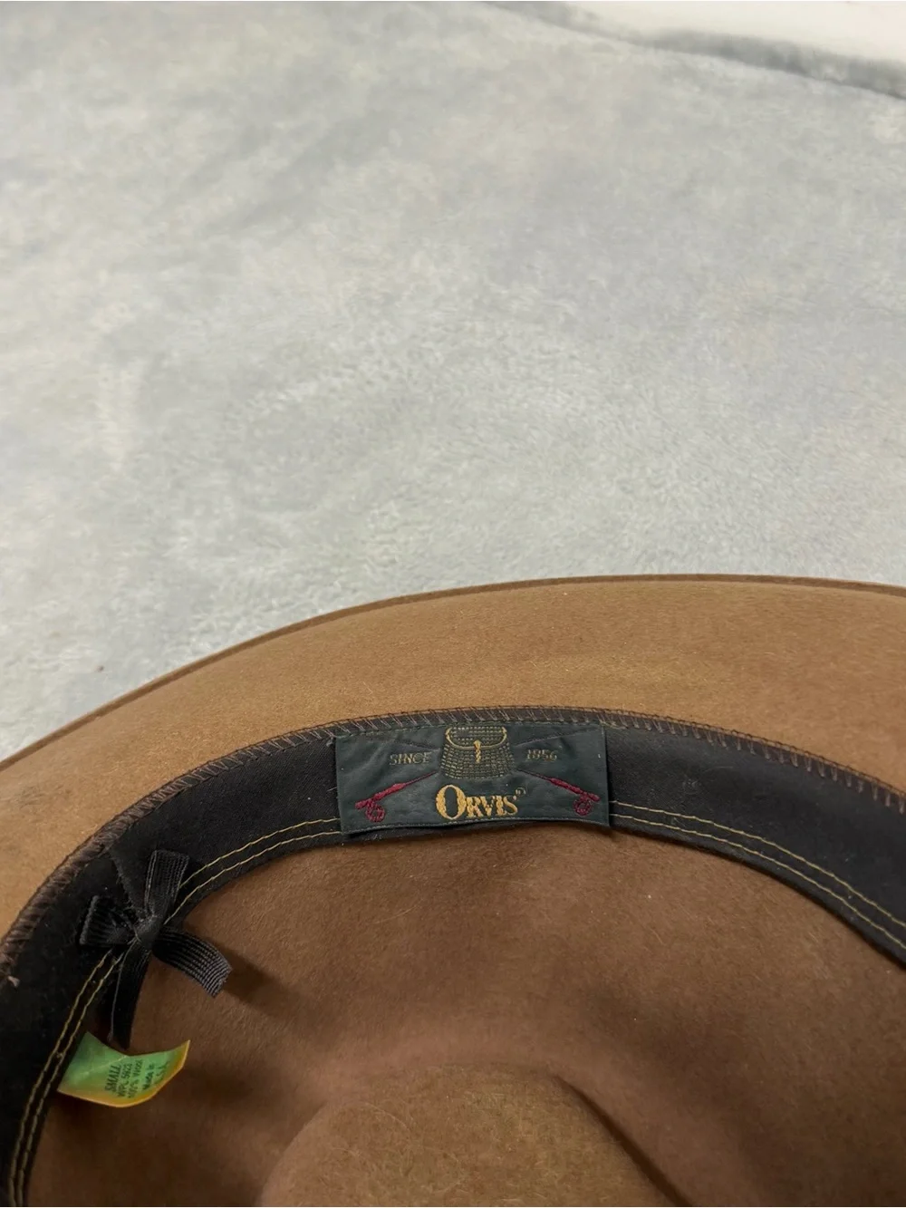 Vintage Orvis Bucket Hat Men's Small Brown 100% Wool Outdoor Fishing Fedora USA
